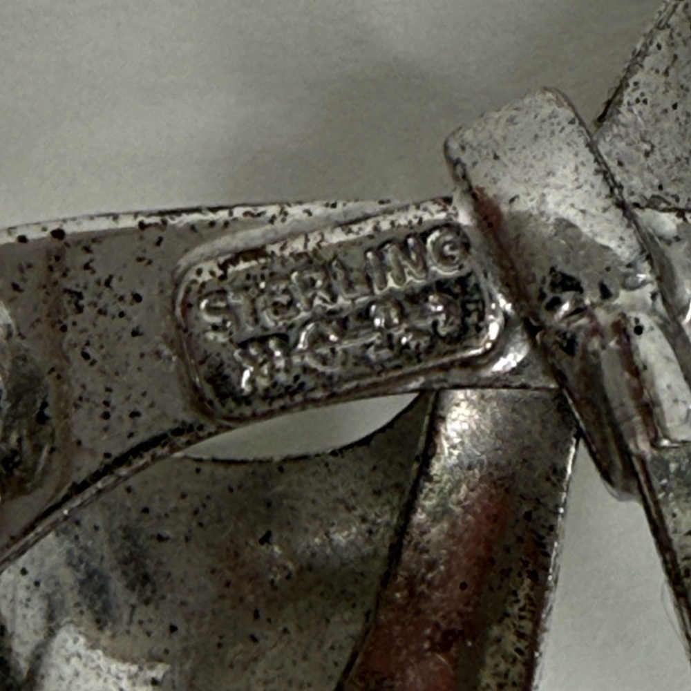Sterling Silver Bow Brooch - Picture 4 of 5